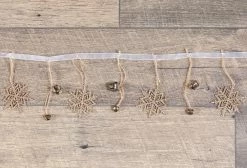 Ragon House Glittered Snowflake & Jingle Bell Garland