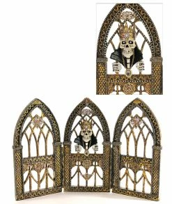Katherine's Collection New! Gothic Skeleton Tabletop Triptych