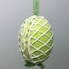 TheHolidayBarn.com New! Green Sugar Lattice Egg Ornament