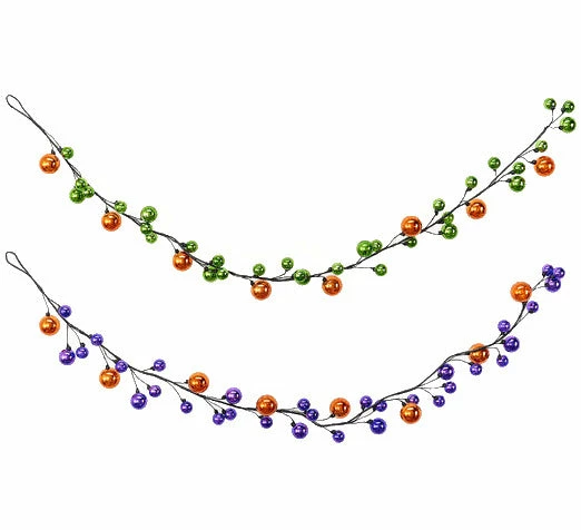 One Hundred 80 Degrees Halloween Ball Garland, Large 3 One Hundred 80 Degrees Halloween Ball Garland, Large