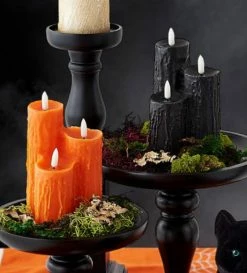 One Hundred 80 Degrees Halloween Cluster Candles With LED Flame
