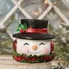 Bethany Lowe New! Happy Retro Snowman Bucket