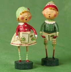 Henry And Holly Come Caroling Figurine, Lori Mitchell