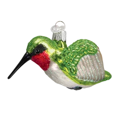 Old World Christmas Glass Hummingbird Ornament