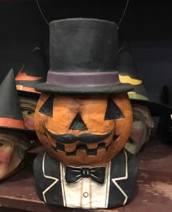 TheHolidayBarn.com Halloween Jack The Ringleader Pumpkin Bucket