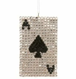 Cody Foster Jeweled Ace Of Spades Ornament