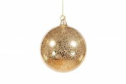 Winward Jim Marvin Antique Gold Mercury Glass Ball Ornaments New!