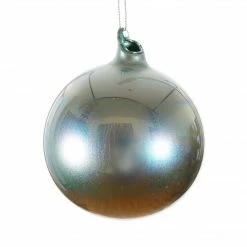Winward Jim Marvin Celadon Green Pearl Glass Ball Ornaments New!