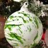 Winward Jim Marvin Green Mint Carly Glass Ball Ornaments New!