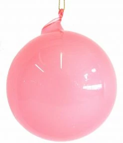 Winward Jim Marvin Light Pink Bubblegum Glass Ornaments