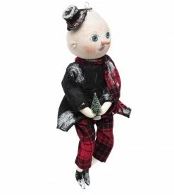 Joe Spencer New! Basil Ornament Head Snowman