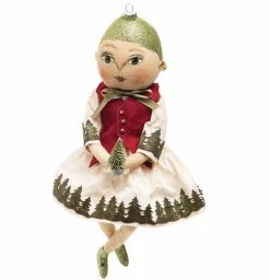 Joe Spencer Odette Ornament Head Christmas Doll New!