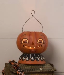 Bethany Lowe Magic Pumpkinny Lantern, Paper Mache New!