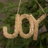 Ragon House Joy Ornament / Sign, Natural Bottle Brush