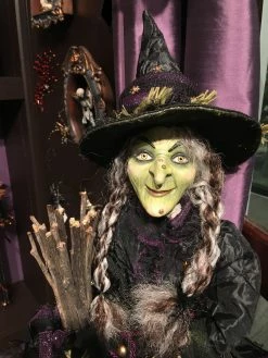 New! Katherine's Collection Brunhilda Witch, 18"