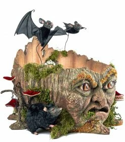 Katherine's Collection Walter Woodard Tree Stump Candy Container New! 8 Katherine's Collection Walter Woodard Tree Stump Candy Container New!