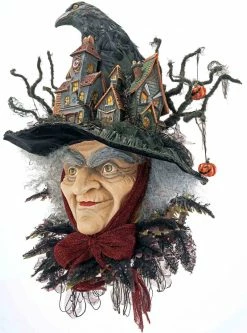 Katherine's Collection Which Way To Witchville Witch Wall Piece