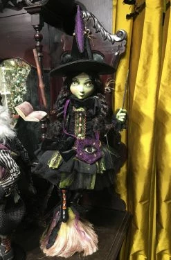 Katherine's Collection Witch On Broom New!