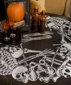 Heritage Lace Lace And Bones Round Table Topper Pillows