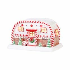 Raz Lighted Gingerbread Christmas Camper