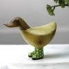Dcuk New! Wooden Duck With Green Welly Boots, Small 1 Dcuk New! Wooden Duck With Green Welly Boots, Small