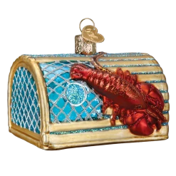 Old World Christmas Lobster Trap Ornament