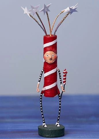 Sparky Firecracker Figurine - Lori Mitchell 3 Sparky Firecracker Figurine - Lori Mitchell