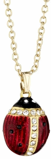 TheHolidayBarn.com Lucky Ladybug Trinket Box With Necklace