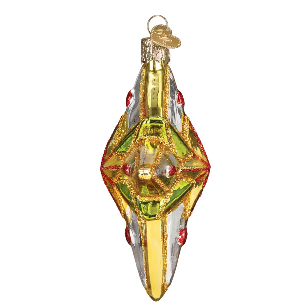 Old World Christmas Luminous Star Glass Ornament 5 Old World Christmas Luminous Star Glass Ornament