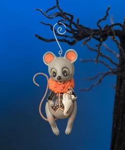 Bethany Lowe Marvin Mouse With Ghost Ornament New!