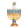 Old World Christmas Menorah Glass Ornament