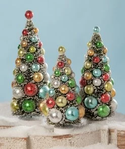 Bethany Lowe Merry & Bright Bottle Brush Trees