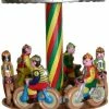 TheHolidayBarn.com Christmas Motor Bike Carousel Tin Toy Reproduction Ornament