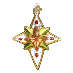 Old World Christmas Luminous Star Glass Ornament 9 Old World Christmas Luminous Star Glass Ornament