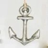 The Holiday Barn Recycled Paper Anchor Ornament Silver