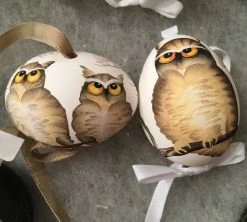 TheHolidayBarn.com Hoot 'N Harriet Egg Ornaments
