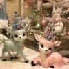 Bethany Lowe New! Pastel Reindeer With Trees