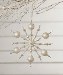 Bethany Lowe New! Pearl Starburst Ornament