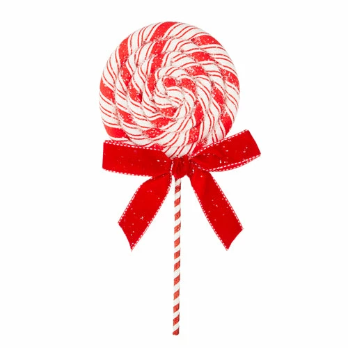 Raz New! Peppermint Swirl Lollipop, 12" 3 Raz New! Peppermint Swirl Lollipop, 12"