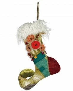 TheHolidayBarn.com Petite Clara Belle Stocking Accent Pillow Christmas