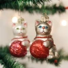 Old World Christmas Playful Kitten With Yarn Ball Ornaments 2 Old World Christmas Playful Kitten With Yarn Ball Ornaments