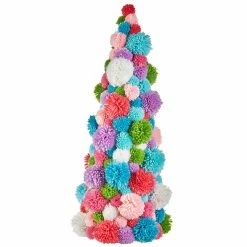 Raz New! Yarn Pom Pom Tree