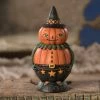 Bethany Lowe Pumpkin Pete Spooks Jar New! 2 Bethany Lowe Pumpkin Pete Spooks Jar New!