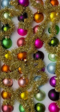 Cody Foster Rainbow & Gold Tinsel Garland