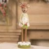 Bethany Lowe Reindeer With Holly Figurine