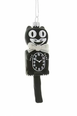Cody Foster Retro Cat Clock Ornament