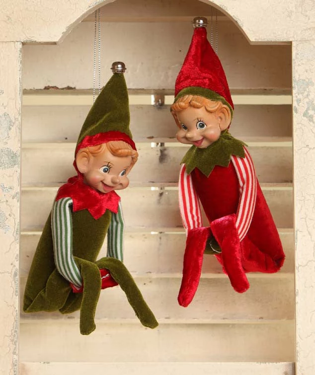 Bethany Lowe Retro Elf Ornaments 3 Bethany Lowe Retro Elf Ornaments