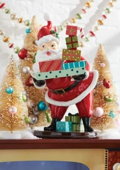 Raz Decorated Bottle Brush Trees, Natural New!