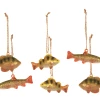 Sage & Co. River Fish Glass Ornaments Christmas