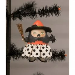 Bethany Lowe Startled Stella Witch Ornament New!